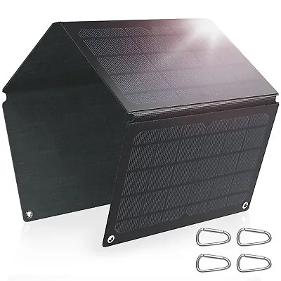 £29.99 • Buy 28W Foldable Solar Panel ETFE Kit Portable Battery Charger Generator Camping RV