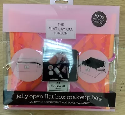 The Flat Lay Co. London Flat Lay Jelly Open Flat Box Make Up Bag. Brand New • £14.99