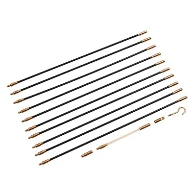 10 X 330MM CABLE ACCESS KIT DRAW PULLER WIRES HOOK RING RODS EXTEND TOOLBOX WIRE • £7.99