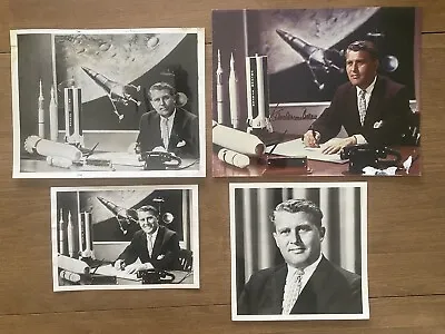 ICONIC Werner Von Braun At His Desk - Signed Original Photo Lot (4) Type 1 Auto • $1250