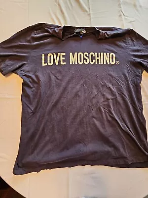 LOVE MOSCHINO Black Graphic Tee- 2XL By SINV Italy • $30