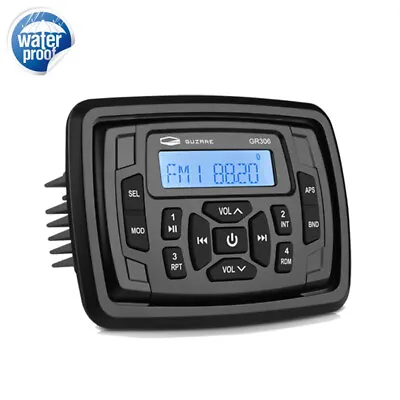 $0.01 • Buy Boat Bluetooth Sound System Receiver Marine Waterproof FM AM Radio For ATV UTV