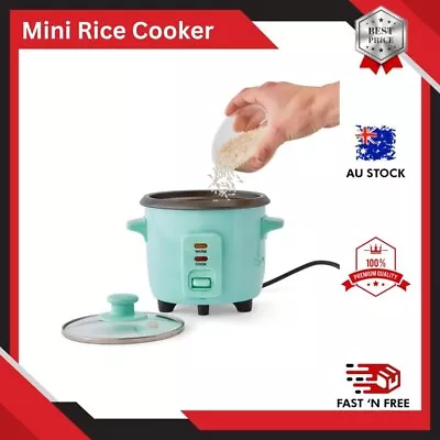 Mini Rice Cooker Small Non-stick Pot 1.5 Cup Non-Stick Cooker Electric Portable • $19.75