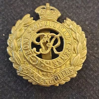 £12 • Buy WW2 Royal Engineers RE Cap Badge George VI
