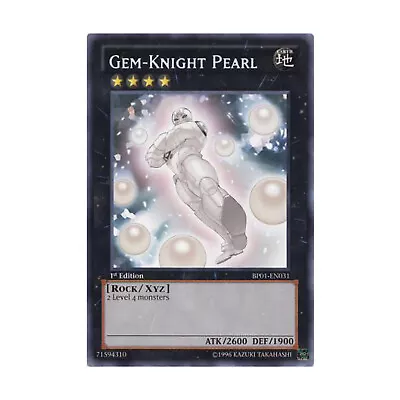 Konami YGO Epic Dawn Gem-Knight Pearl (White Rare) NM • $2.79
