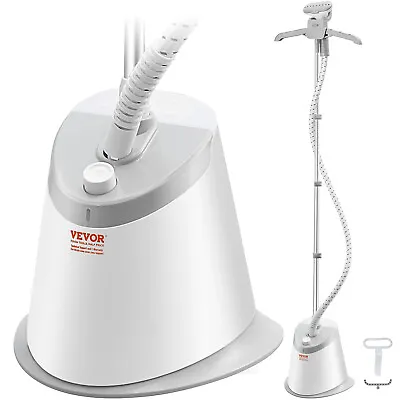 VEVOR Standing Steamer Fabric Garment Hanger Steam 0.5 Gallon Water Tank 1500W • $48.99