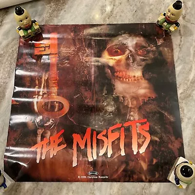 THE MISFITS 1996 Caroline Records Promo Poster 18x18 • $24.99