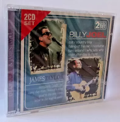 Billy Joel & James Taylor (2-Disc Set CD) Billy Joel James Taylor New & Sealed • £4.95
