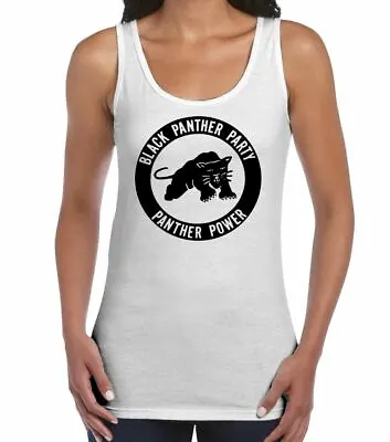 Black Panther Peoples Party Women's Vest Tank Top - Malcolm X T-Shirt • $27.58