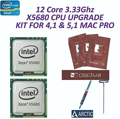 Mac Pro 12 Core 2010 2012  51 Pair X5680 3.33GHz XEON CPU Upgrade Kit 51 • $104.99