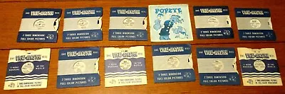 Vintage View-Master Reels (4 Sets) + 9 Single Reels W/ Batman + Disneyland (2)++ • $25