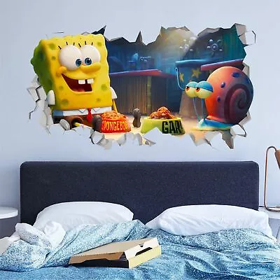 £48.46 • Buy Spongebob Wall Decals Stickers Mural Home Decor For Bedroom Art - JO183