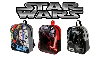 £5.99 • Buy Kids STAR WARS Backpack Toddlers Character Rucksack School Book Boys Girls Bag 