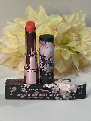 Mac Black Cherry Glow Play Lip Balm - Floral Coral - Sakura Blossoms Free Ship • $31.95