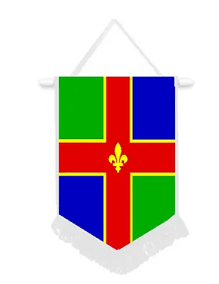 Lincolnshire County Car / Wall Pennant With White Border Fantastic Souvenir  • £9.99