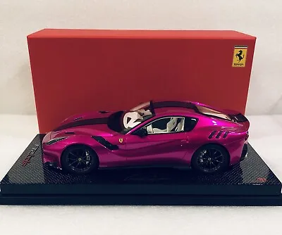 1:18 Mr Collection Ferrari F12 TDF Pink Flash With Carbon Case Ltd Edition Rare • $894.95