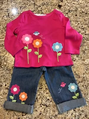 NWT Gymboree Girls Smart And Sweet 2pc Outfit Size 12 18 Months • $39.99