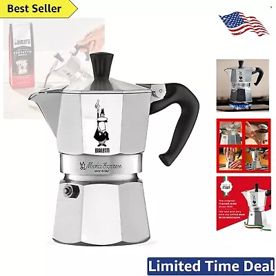 Stovetop Espresso Maker - Original Italian Coffee Pot - 3 Cup Capacity • $68.99