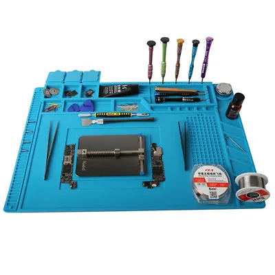 Magnetic Heat Silicone Pad Desk Mat Soldering Repair For BGA • $9.99