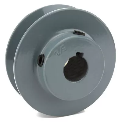 $15.95 • Buy Cast Iron 2.5   Single Groove V Style Section A Belt 4L For 5/8   Shaft Pulley