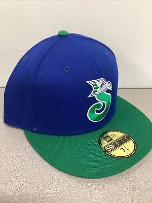 Winston-Salem Spirits MILB New Era Buffalo 59FIFTY Blue Green Hat Cap 7 3/8 New • $42.01