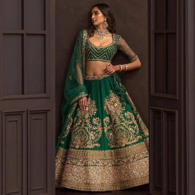 $98.99 • Buy Designer Indian Party Wear Bridal Lehenga Choli Bollywood Wedding Ethnic Lengha