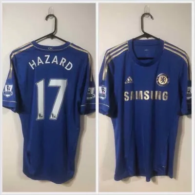 £60 • Buy Hazard #17 Chelsea Medium (S) 2012/13 Home Shirt Jersey Adidas V Good Condition