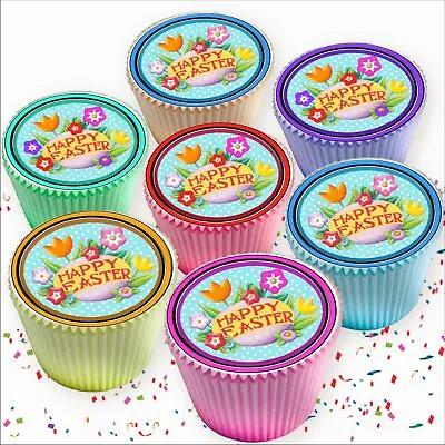 Mixed Easter Chicks Edible Cupcake Toppers Cake Decorations 7521 • £2.99