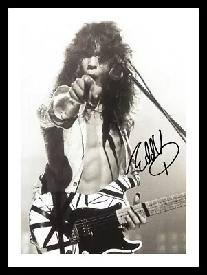 Eddie Van Halen Autographed Signed & Framed Photo Print • £19.99