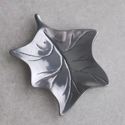 Hoselton Studio Canada Maple Leaf Sculpture Trinket Dish Aluminum Model 531 • $29.95