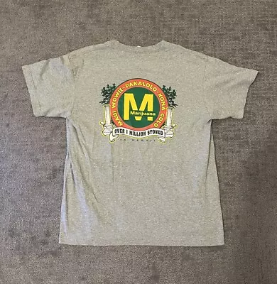 Vintage Marijuana McDonalds Hawaii Parody 1 Million Stoned T Shirt Size Large • $12.99