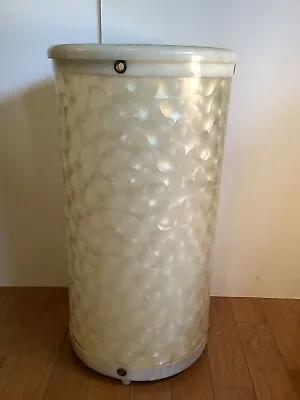 Vintage Tuppercraft Laundry Clothes Hamper Pearlescent Gold W/ Lid Tupperware • $65