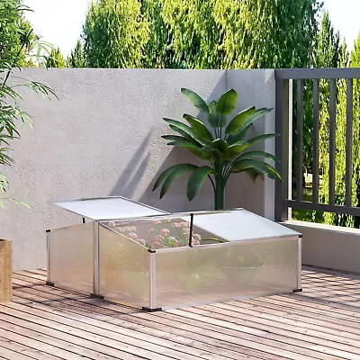 Aluminum Frame Portable Mini Greenhouse Kit Planter Box Vegetables Flowers Herbs • $67.99