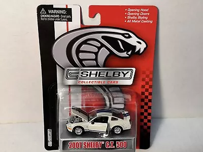 Shelby Collectibles 2007 Shelby Mustang GT500 White 1:64 Diecast NEW NIP • $30