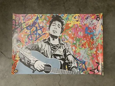 Mr. Brainwash - Bob Dylan - Authentic Print Pop Art Poster - Signed MBW • $1400