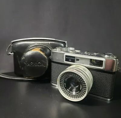 Vintage Yashica Minister III 45mm Camera - Near Mint W/case  • £44.32