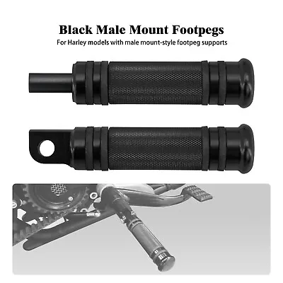 Knurled Rear Male Mount Foot Pegs Fit For Harley Touring Sportster Softail Dyna • $13.19