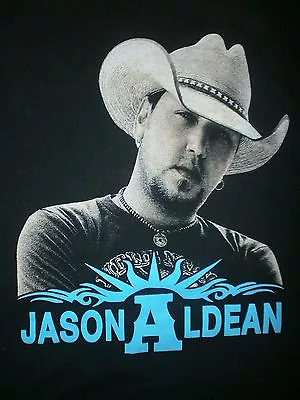 JASON ALDEAN CONCERT T SHIRT Night Train Tour Cities 2013 2-Sided Jake Owen • $14.40