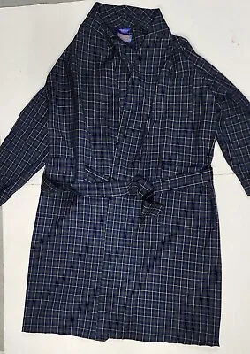 Pendleton Robe Mens 100% Virgin Wool Mens Medium Green/blue Plaid USA Made • $32.90