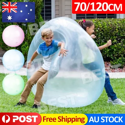 70-120cm Super Soft Wubble Bubble Ball Toy Firm Ball Stretch Bubble Big Balls OZ • $9.95