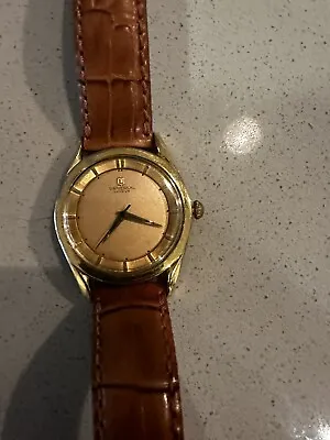 Vintage Universal Geneve Polerouter Gold Plated 35mm • $475