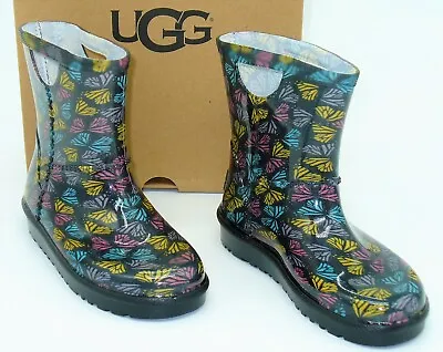 Ugg Australia (K33) Rahjee Classic Boots Toddler Butterflies Waterproof SZ 12 • $56.47