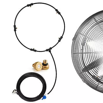 Misting Fan Kit Cool Patio Water Mister Spray For Cooling Outdoor 16.4FT • $21.56