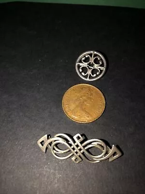 Ola Gorie Sterling Silver Brooches - St Magnus & Celtic Knot Brooch • £45