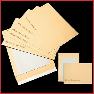 Board Backed Envelopes Please Do Not Bend Kraft 120gsm Multi-listing • £3.05