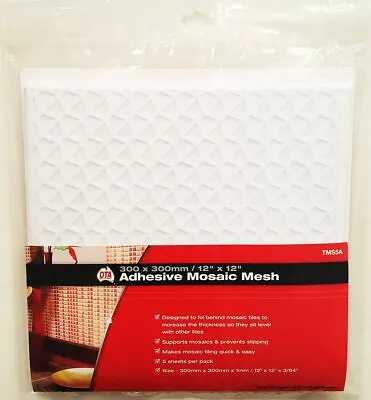 DTA Mosaic Backer With Adhesive 12x12 (5 Pack) • $19.99