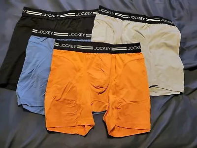 Mens Jockey Sport Boxer Briefs Large Vintage Rare 4 Pair • $18