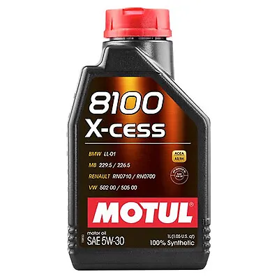 Motul 8100 X-Cess 5w30 Oil 1 Liter - MTL108944 • $35.91