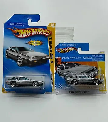 Hot Wheels '81 Delorean DMC-12 2010 New Models + Back To The Future Time Machine • $14.50