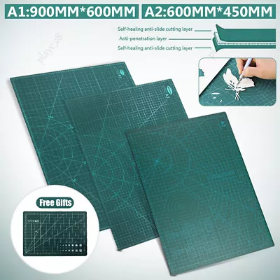 A1 A2 A3 Cutting Mat Non Slip Self Healing Printed Grid Lines Thick Pvc Board • $9.89